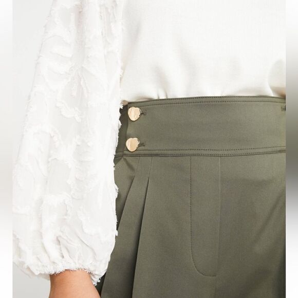 NWT Tanya Taylor Elona Wool Knit Top in Chalk Medium - Picture 5 of 14